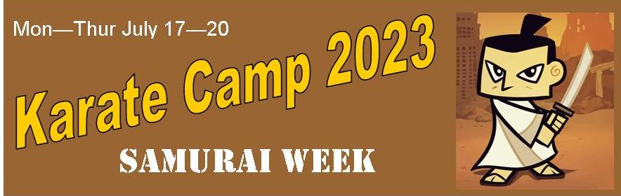 2023 Karate summer camp week 3